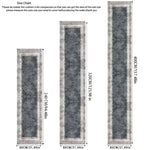 tapis géométrique gris blanc antidérapant polyester durable moderne large entrée chambre cuisine