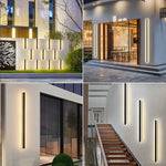 lampe murale extérieure moderne ip65 led ac85265v noir blanc 200082000lm