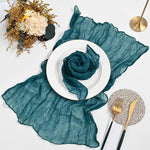 serviettes table pliées moderne vert bleu clair beige 20 pouces 20 pouces réutilisables texture