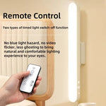 lampe led rechargeable aimantée blanc moderne réglage luminosité télécommande usb