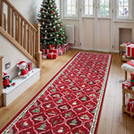 tapis géométrique floral boho chic rouge jaune vert bleu orange moderneextérieur polyester polypropylène