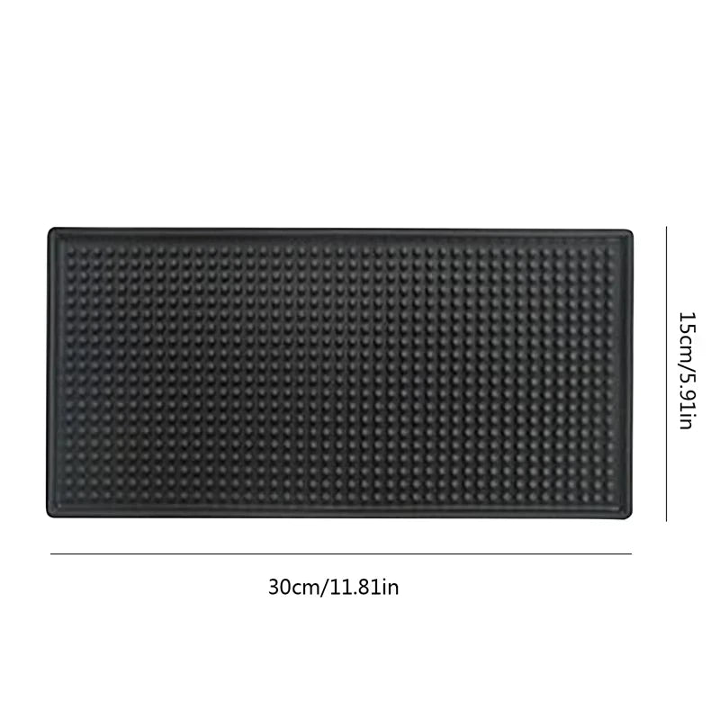 tapis barre silicone néoprène moderne perforé noir durable résistant chaleur comptoir maison