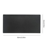 tapis barre silicone néoprène moderne perforé noir durable résistant chaleur comptoir maison