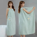 robe bain coton brodée sèchage rapide violet rose bleu vert moderne
