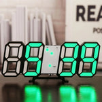 horloge digitale led carrée table moderne minimaliste blanc gris lumière