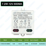 alimentation led 12v 24v 6w 10w 12w blanc moderne compact deux boutons deux bornes