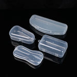 boîte rangement plastique transparente poignées bijoux petits objets divers accessoires