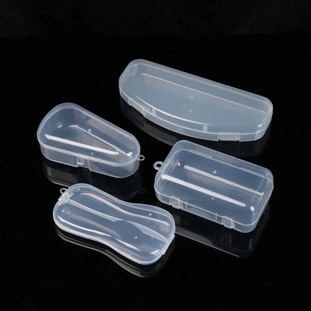 boîte rangement plastique transparente poignées bijoux petits objets divers accessoires
