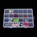 boîte bijoux transparente moderne clips anneaux boucles doreilles organisation diy fournitures