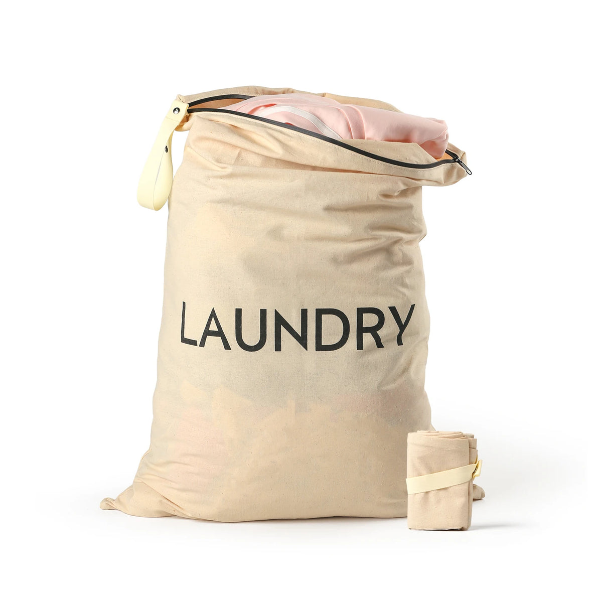 sacs linge réutilisables coton beige anti mites voyage université rangement linge simple utilitaire