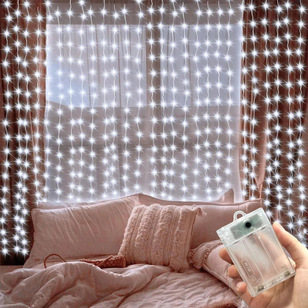 guirlande lumineuse led multicolore blanc jaune rose décoration moderne mariage chambre ramadanextérieur