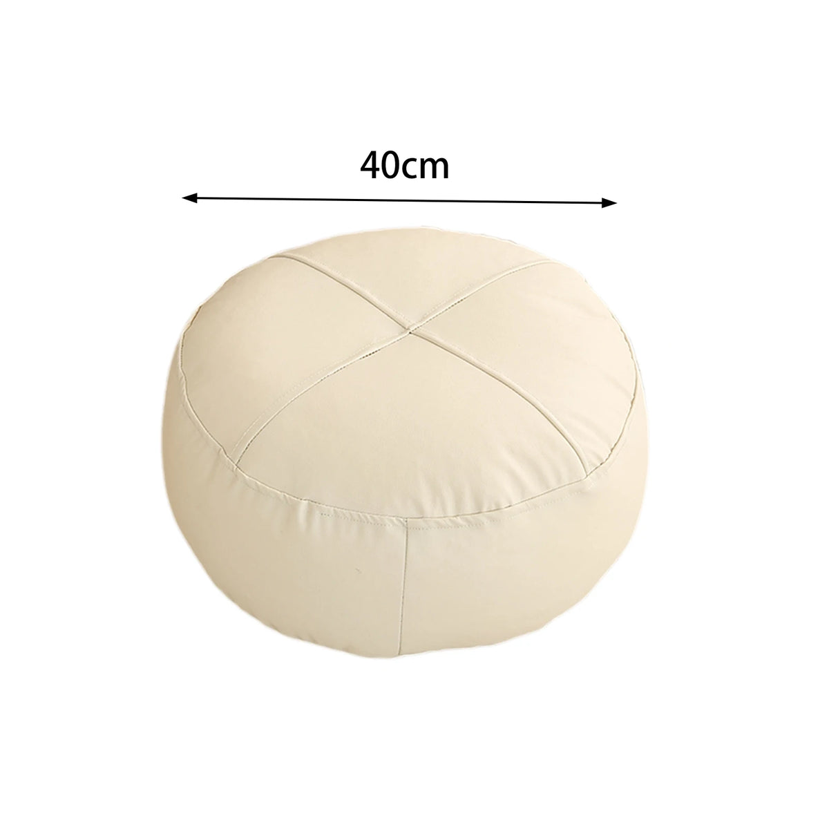 coussin sol orange gris minimaliste cuir aspect mat lavable moderne adultes