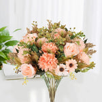 décoration intérieure bouquet fleurs artificielles modernes élégantes mariage anniversaire baby shower