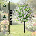 bouquet fleurs artificielles multicolore réaliste intérieur extérieur décoration jardin anniversaire fêtes