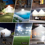 projecteur led detection mouvement extérieur ip66 moderne noir fixe murextérieur 20w 30w 50w 100w