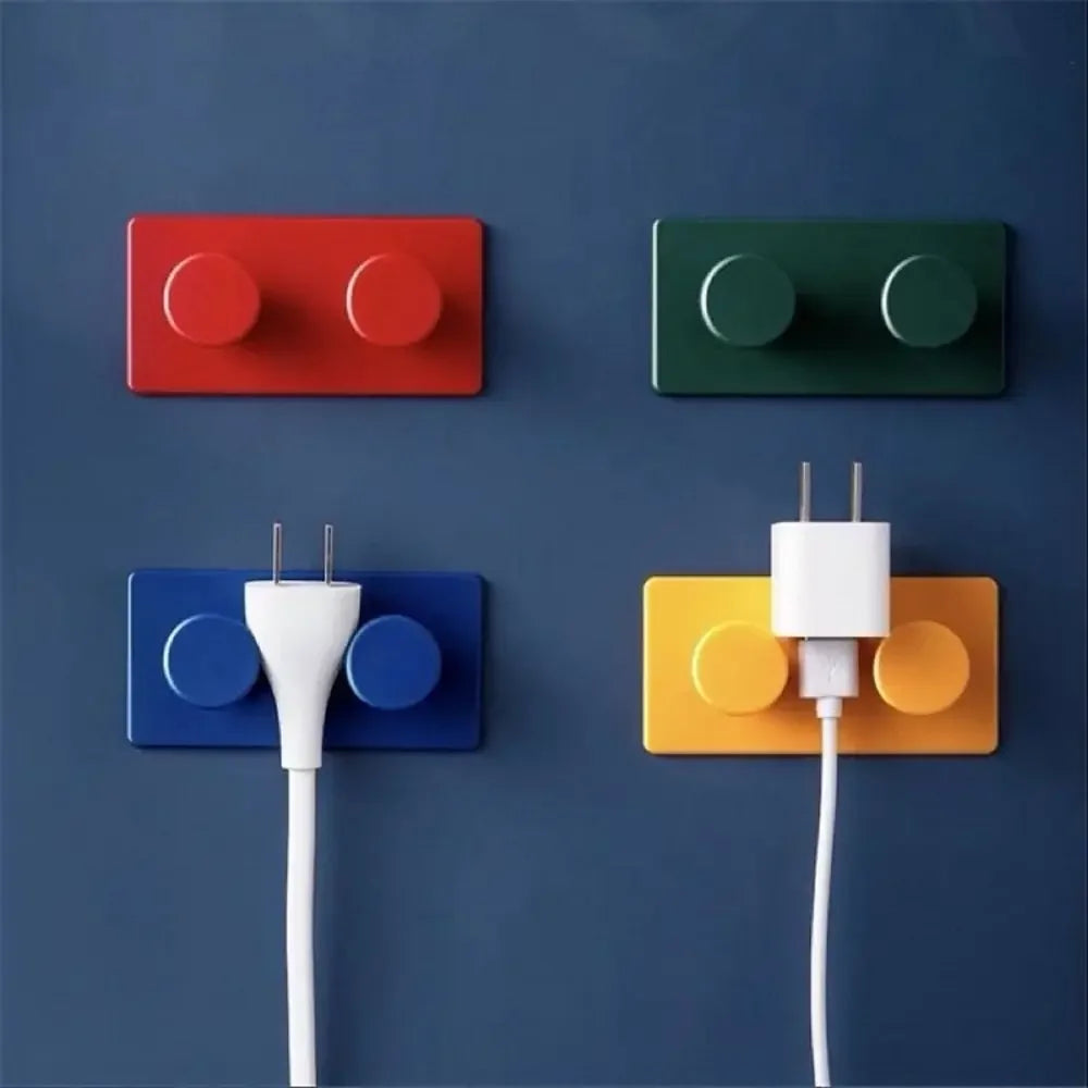 porte clés moderne adhésif pièces couleurs vives plat minimaliste porte objets mural
