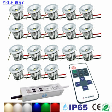 projecteur led spot argenté 25mm 12v ip65 moderne télécommandeversible 6000k 4000k 3000k