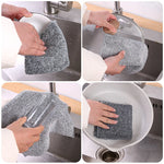 serviettes cuisine gris microfibre sèchage rapide lavable machine 20x20cm 25x25cm 30x30cm modernes utilitaires