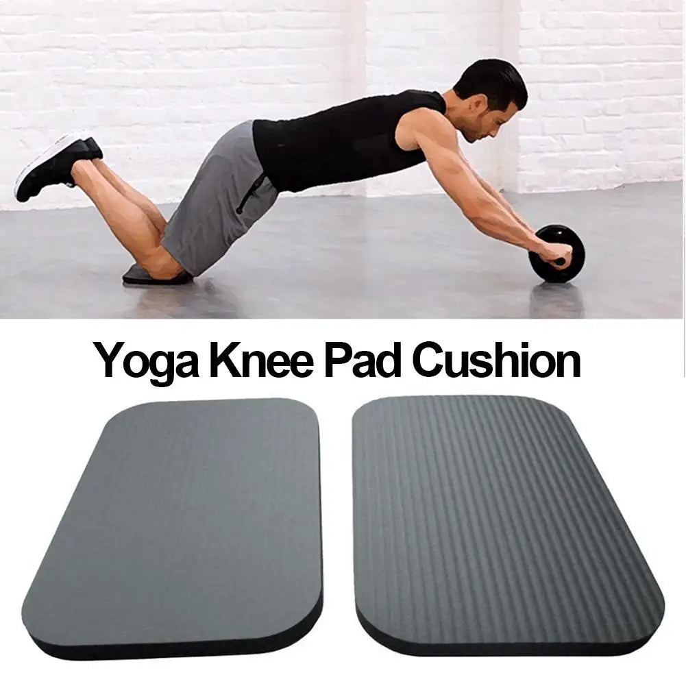 coussin genou yoga noir texture antidérapante pratique ergonomique fitness pilates