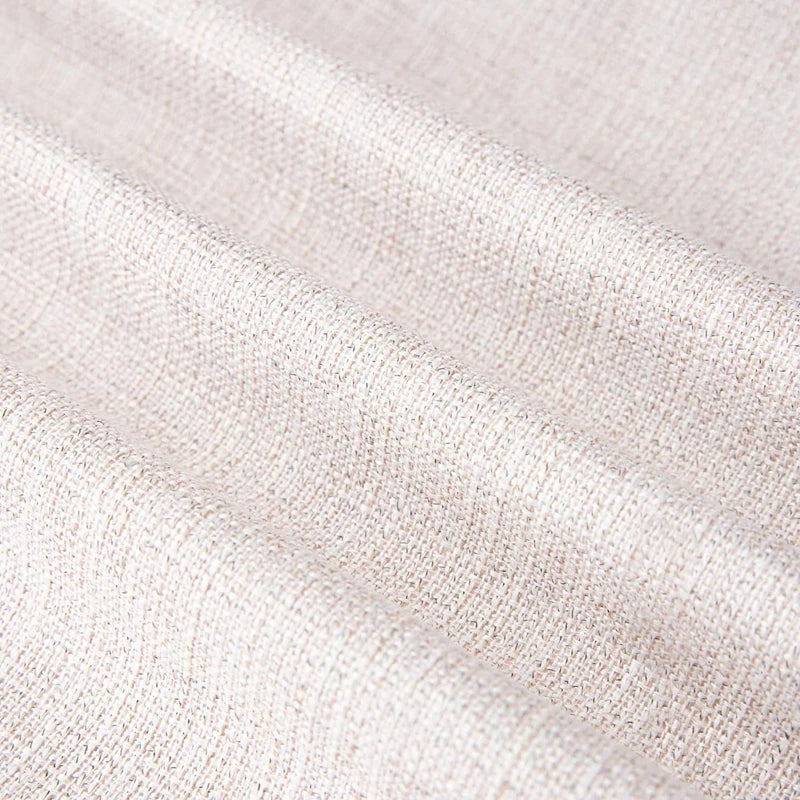 coussin carré rustique polyester brodé lin beige clair lavable amovible 45x45cm glands