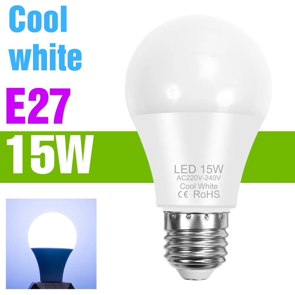 ampoule led 2800k 6500k e27 moderne blanc chaud froid opacité mat 20000h