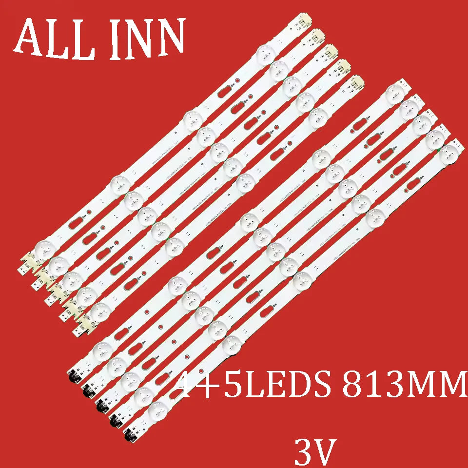bande led blanc 813mm 45 leds 3v moderne télévision fixations invisibles