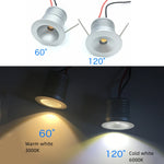 projecteur led spot argenté 25mm 12v ip65 moderne télécommandeversible 6000k 4000k 3000k