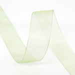 ruban polyester vert clair moderne élégant 15mm 20mm 25mm 38mm translucent emballage décoration mariage