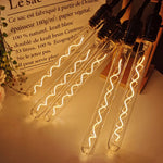 ampoule led transparente spirale dorée vintage 360 degres 300mm 15000h