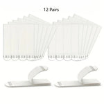 adhesive clip frame hanging stickers easy removable without residue white 12 pieces