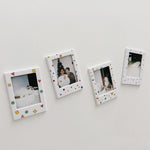 cadres photo aimants couleurs modernes étoiles coeurs triangles transparents photo frame porte portrait minimalist