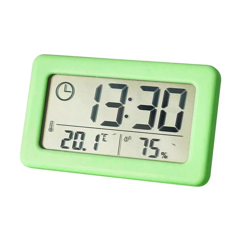 horloge électronique moderne température humidité alarme batterie 12 24h noir blanc rose