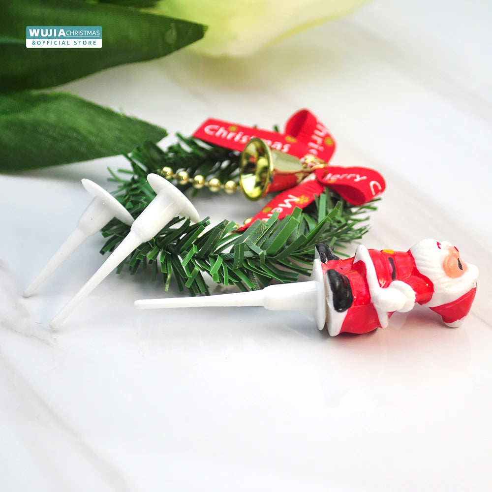 clips table blancs simples modernes guirlande cloche père noël rubans merry christmas