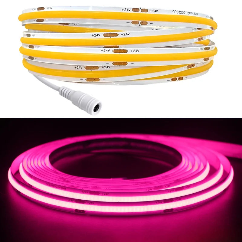 Ruban led flexible blanc adhésif moderne 24v 480 leds 50000 heures
