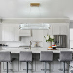 suspension lumineuse moderne strass cristal transparent doré minimaliste led commandes distantes