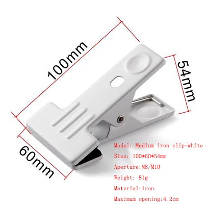 pinces modernes fer aluminium couleurs noir blanc gris fixations certifiées ROHS matériaux ABS