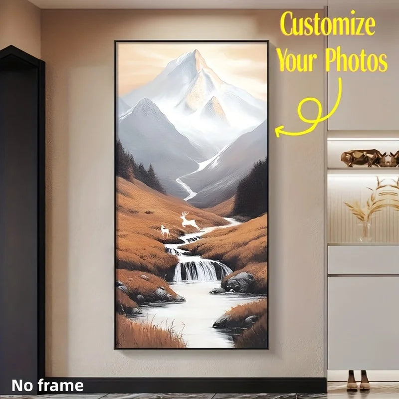toile personnalisable grande taille paysage portrait moderne minimaliste animaux texte familial mariage anniversaire festive