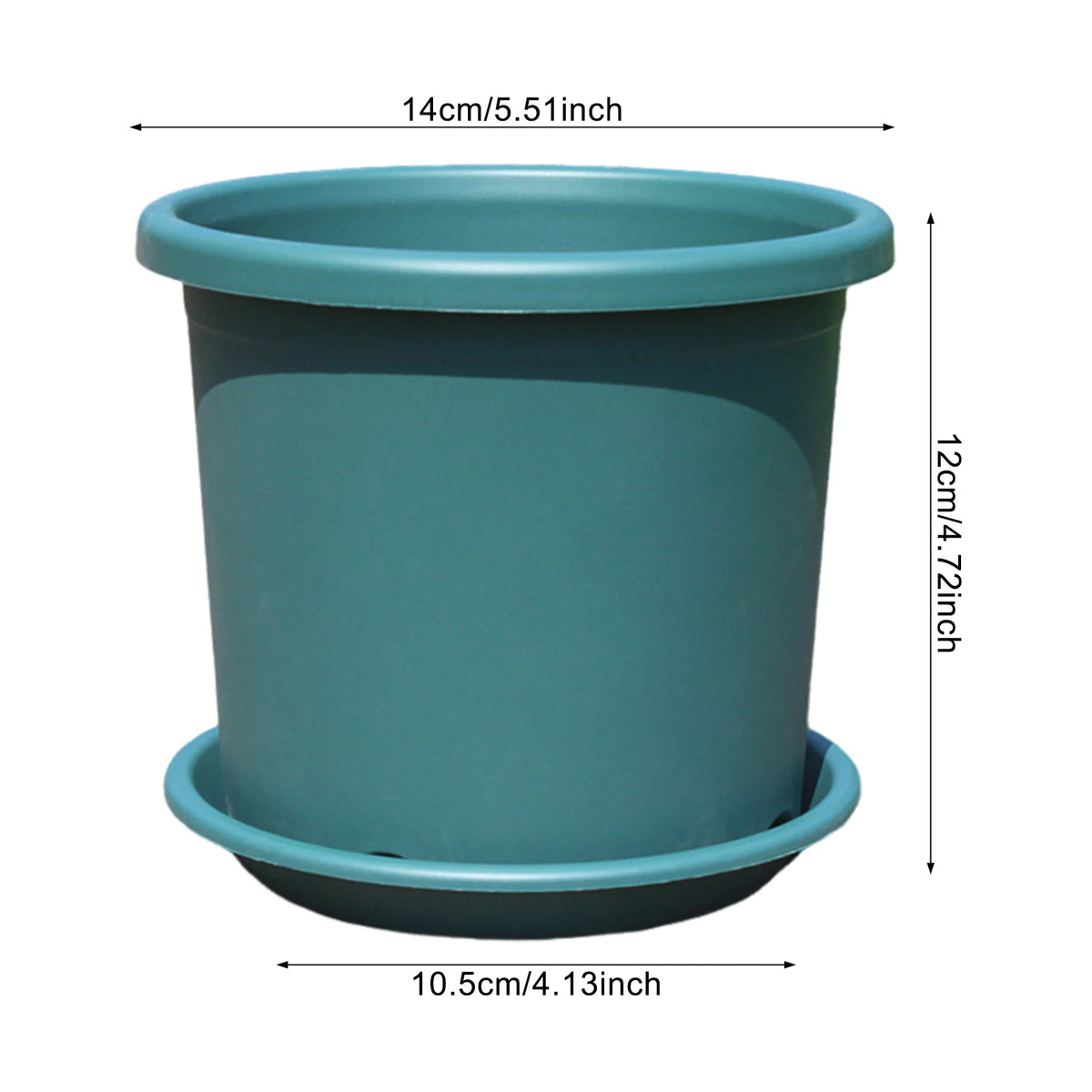 pot fleurs plastique moderne vert clair drainage support plateau transparent ventilation hydroponie