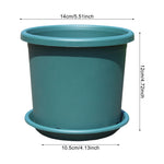 pot fleurs plastique moderne vert clair drainage support plateau transparent ventilation hydroponie