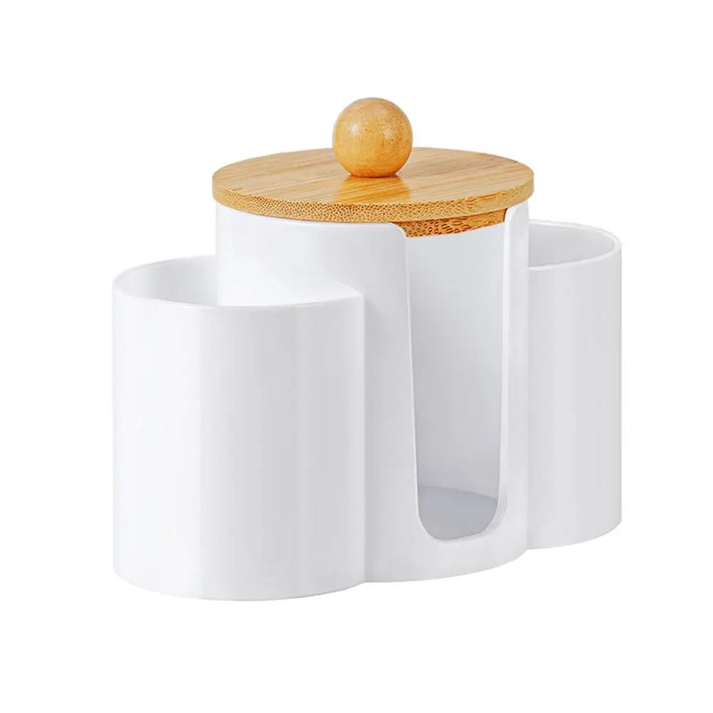 organisateur cosmétique transparent moderne brosse lingettes éponge rangement maquillage portable salle bain