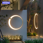 lampe murale extérieure moderne ip65 led blanc noir résistante eau 110v 240v