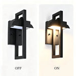 lampe murale moderne led noire éclairage extérieur 35cm ip65 249lm 265v