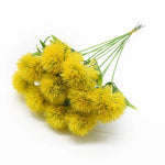 bouquet fleurs artificielles dandelion moderne minimaliste anniversaire mariage décoration intérieure extérieure blanc vert rose