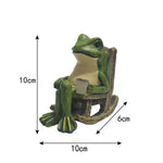 lumière solaire extérieure grenouille résine verte assise chaise artisanale led étanche jardin decoration