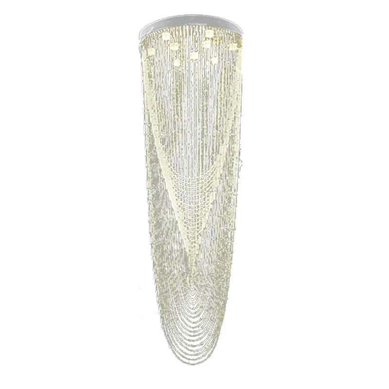lustre moderne verre chrome plié blanc doré semi encastrée lumière led 6000k 3000k