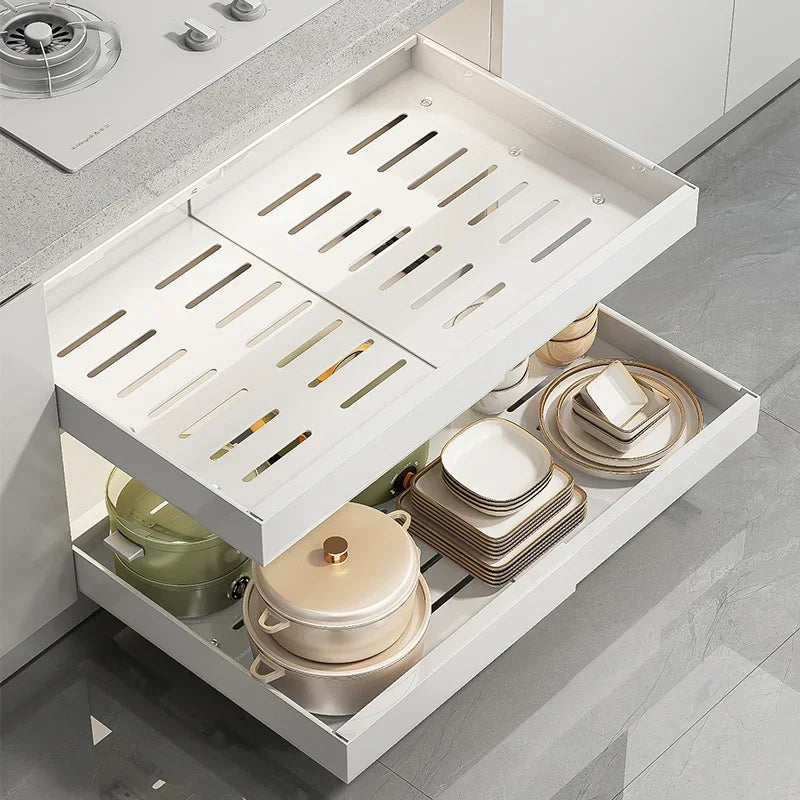 Organisateur d'armoire pour épices dans un tiroir de cuisine
