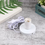 support ampoule moderne câble alimentation prise électrique noir doré blanc métallique