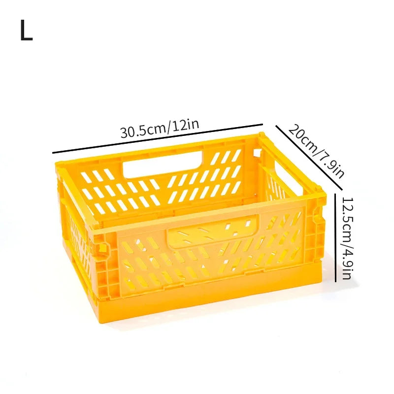 panier rangement pliable plastique perforé maison organisateur moderne