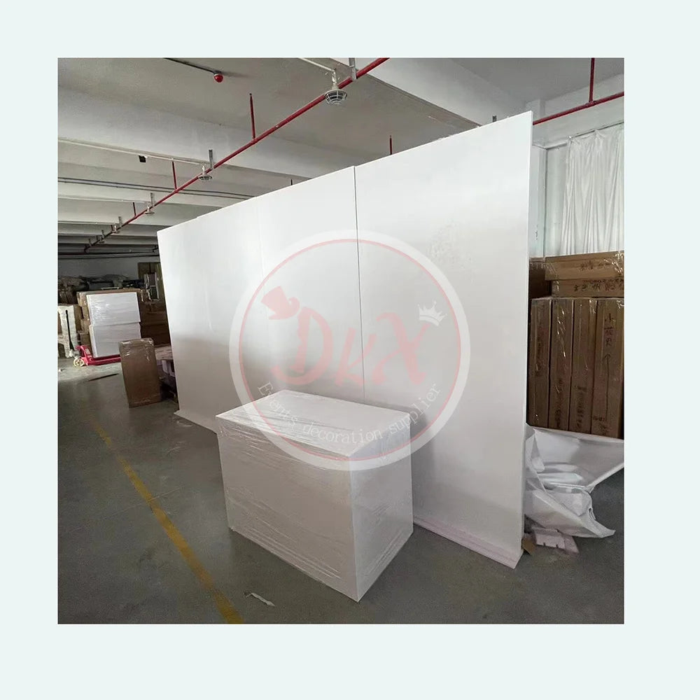 panneau décoration blanc moderne acrylique durable mariage anniversaire événement pvc resizable express