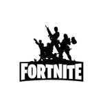 autocollants muraux fortnite noir personnages armes texte salon decoration diy moderne adhésif papier pvc